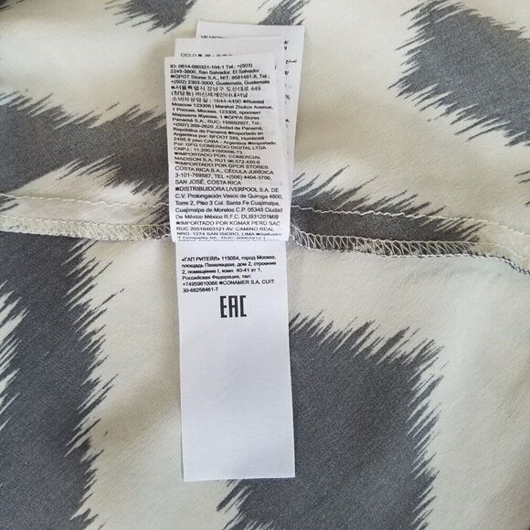 Bliss Silk Draped Skirt Banana Republic Cosmic Ikat Print Size 2 - Picture 9 of 10